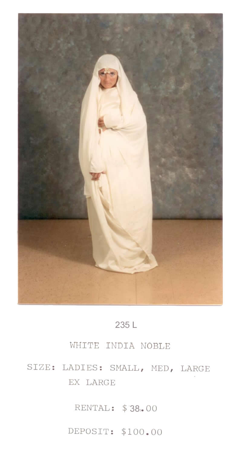 INDIA NOBLE LADY - WHITE - Click Image to Close